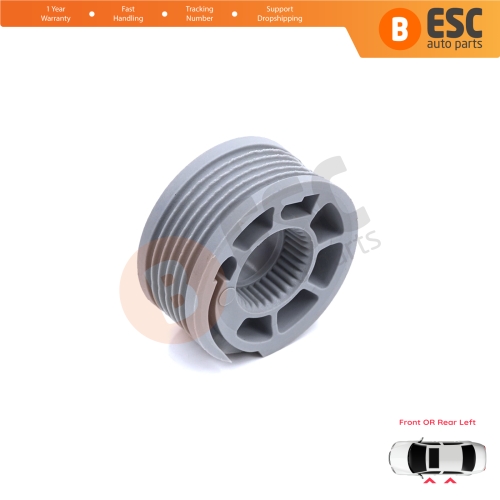 Window Regulator Repair Cable Roll Gear Reel Wheel Pulley Left Door for Land Rover Discovery MK5 L462 2017-On
