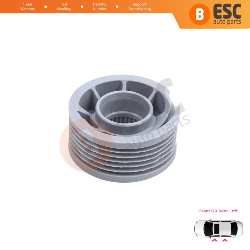 Window Regulator Repair Cable Roll Gear Reel Wheel Pulley Left Door for Land Rover Discovery MK5 L462 2017-On