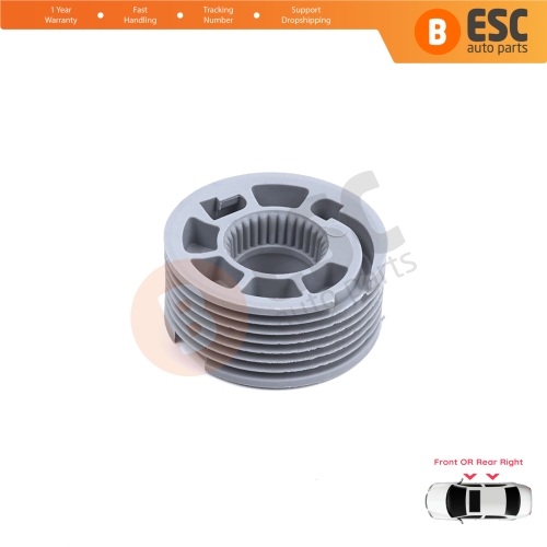 Window Regulator Repair Cable Roll Gear Reel Wheel Pulley Right Door for Land Rover Discovery MK5 L462 2017-On