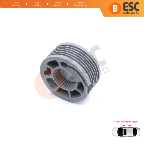 Window Regulator Repair Cable Roll Gear Reel Wheel Pulley Right Door for Land Rover Discovery MK5 L462 2017-On