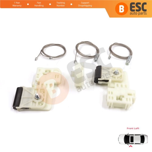 Window Regulator Repair Set Front Left for Hyundai Elantra MD Sonata YF 2010-2016 4-Door Sedan 82471-3Y010