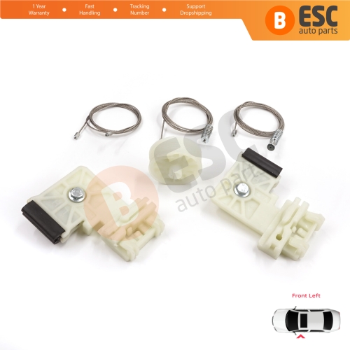Window Regulator Repair Set Front Left for Hyundai Elantra MD Sonata YF 2010-2016 4-Door Sedan 82471-3Y010