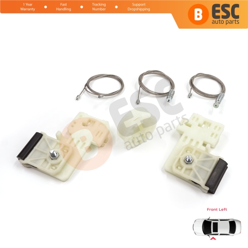 Window Regulator Repair Set Front Left for Hyundai Elantra MD Sonata YF 2010-2016 4-Door Sedan 82471-3Y010