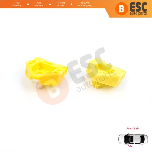 Window Regulator Repair Clips A+B Front Left for Renault Kangoo MK2 FW KW 2007-2021 Citan W415 807212230R