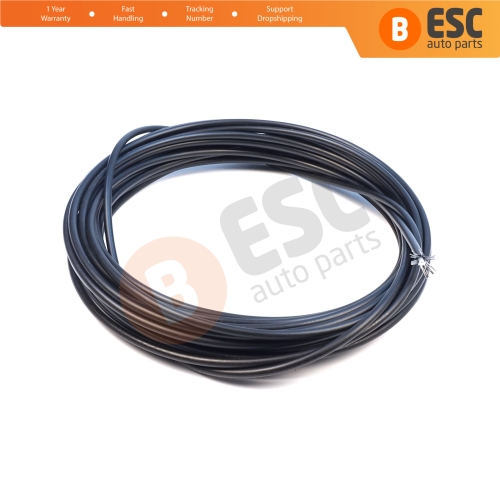 10 Meters Steel Cable Rope Wire Sound Isolation Protection Hose Inner Diameter 1.2 mm Outer Dia 4 mm for Universal Many Car Auto Motorcycle Models