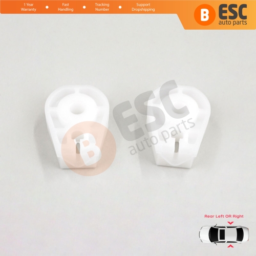 2 Pieces Window Regulator Clips Rear Left OR Right for Renault Megane MK2 EM0/1 2002-2009 CC Cabriolet Convertible