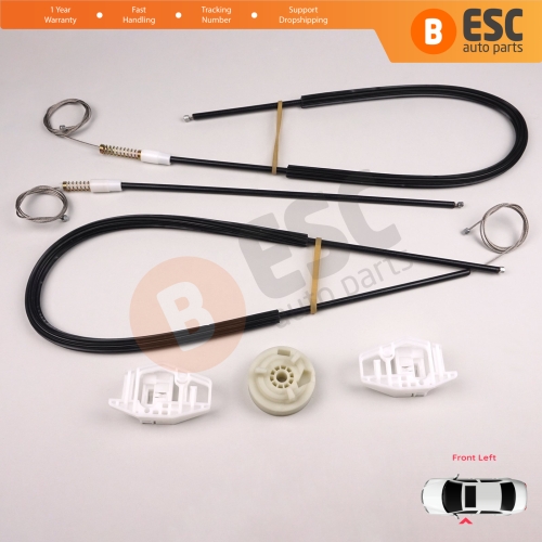 Power Window Regulator Repair Set Left for Renault Megane MK2 BM0/1 CM0/1 2002-2009 3-Door Hatchback Coupe 8200325138