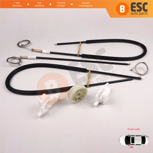 Power Window Regulator Repair Set Left for Renault Megane MK2 BM0/1 CM0/1 2002-2009 3-Door Hatchback Coupe 8200325138
