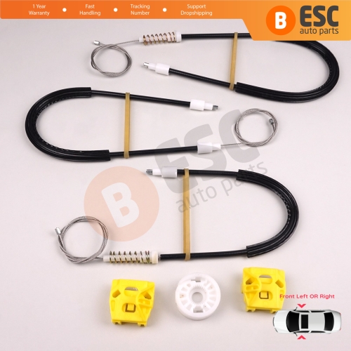 Power Window Regulator Repair Set Front Left or Right Door for Saab 9-3 MK2 YS3F E50 2002-2015 4/5 Door 12755683 12755684