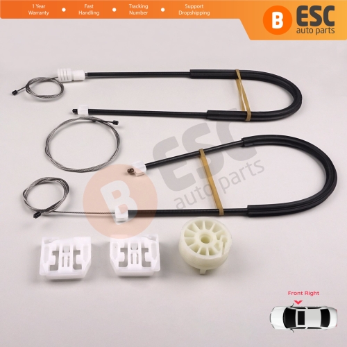 Power Window Regulator Repair Set Front Right Door for Rover 75 RJ MG ZT B8 1998-2005 4/5 Door CUH102340 