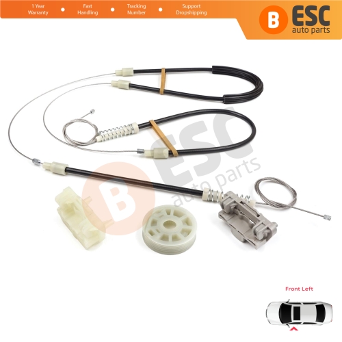 Power Window Regulator Repair Set Front Left Door for Chrysler 300 2005-2010 Dodge Charger LX 2006-2010 Magnum 2005-2008 05065475AE