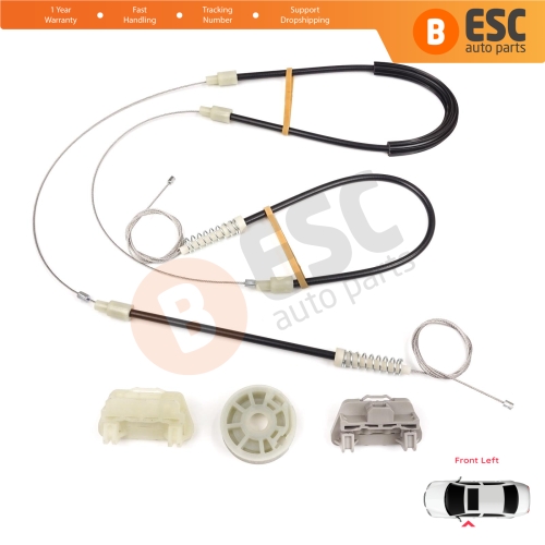 Power Window Regulator Repair Set Front Left Door for Chrysler 300 2005-2010 Dodge Charger LX 2006-2010 Magnum 2005-2008 05065475AE