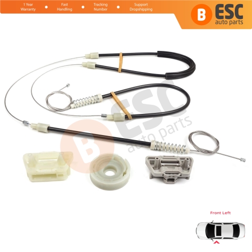 Power Window Regulator Repair Set Front Left Door for Chrysler 300 2005-2010 Dodge Charger LX 2006-2010 Magnum 2005-2008 05065475AE