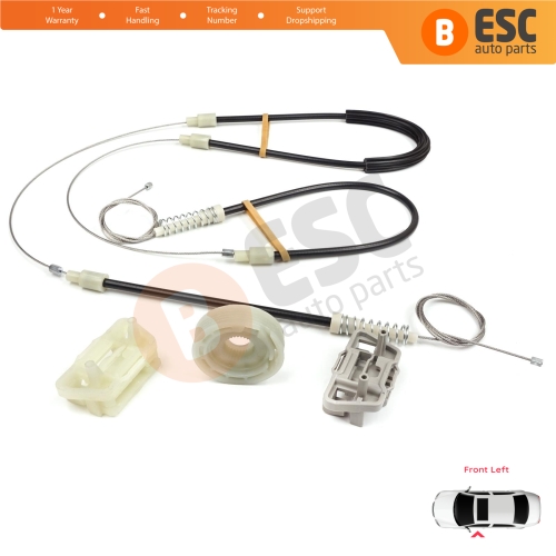 Power Window Regulator Repair Set Front Left Door for Chrysler 300 2005-2010 Dodge Charger LX 2006-2010 Magnum 2005-2008 05065475AE