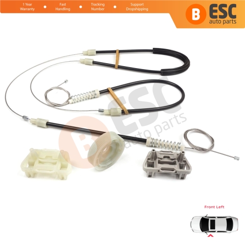 Power Window Regulator Repair Set Front Left Door for Chrysler 300 2005-2010 Dodge Charger LX 2006-2010 Magnum 2005-2008 05065475AE