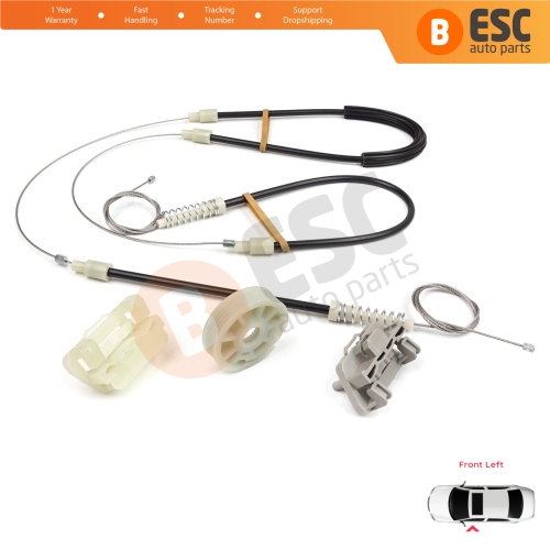 Power Window Regulator Repair Set Front Left Door for Chrysler 300 2005-2010 Dodge Charger LX 2006-2010 Magnum 2005-2008 05065475AE