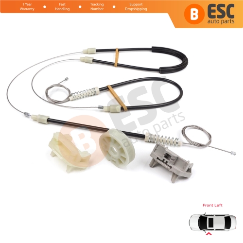 Power Window Regulator Repair Set Front Left Door for Chrysler 300 2005-2010 Dodge Charger LX 2006-2010 Magnum 2005-2008 05065475AE