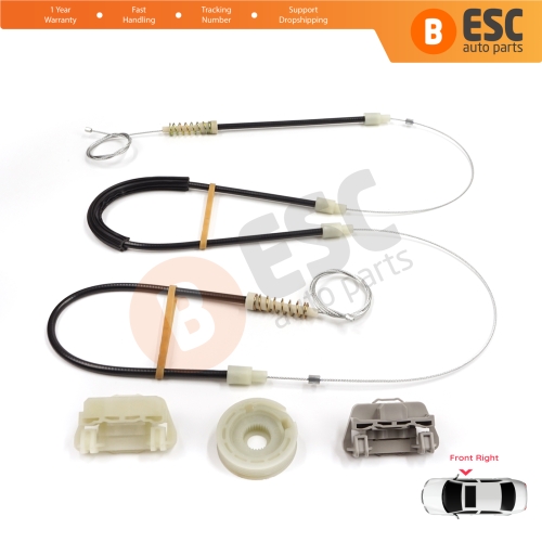 Power Window Regulator Repair Set Front Right Door for Chrysler 300 2005-2010 Dodge Charger LX 2006-2010 Magnum 2005-2008 5065474AE