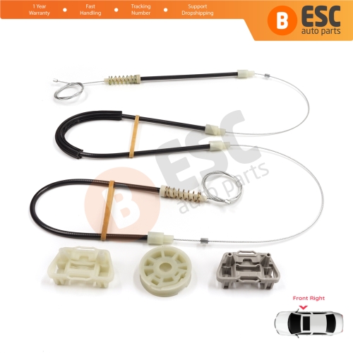 Power Window Regulator Repair Set Front Right Door for Chrysler 300 2005-2010 Dodge Charger LX 2006-2010 Magnum 2005-2008 5065474AE