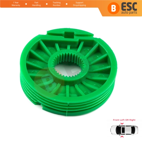 Window Regulator Repair Cable Roll Gear Reel Wheel Pulley 7D0959801 6K3837401B Front Left or Right Door for VW Transporter T4 MK4 Eurovan Caravelle Ibiza Cordoba