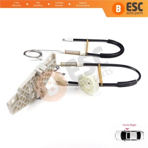 Power Window Regulator Repair Set Front Right Door for Ford Transit Connect Tourneo MK1 2002-2013 MPV 2T14V23200BG