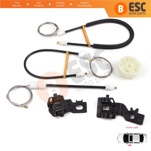 Power Window Regulator Repair Set Front Left for Nissan Qashqai MK1 J10 2006-2013 80771JD000