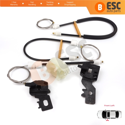 Power Window Regulator Repair Set Front Left for Nissan Qashqai MK1 J10 2006-2013 80771JD000