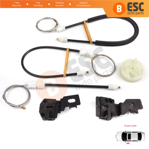 Power Window Regulator Repair Set Front Left for Nissan Qashqai MK1 J10 2006-2013 80771JD000