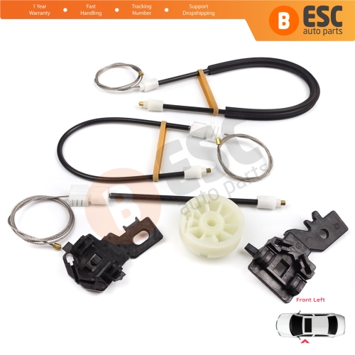 Power Window Regulator Repair Set Front Left for Nissan Qashqai MK1 J10 2006-2013 80771JD000