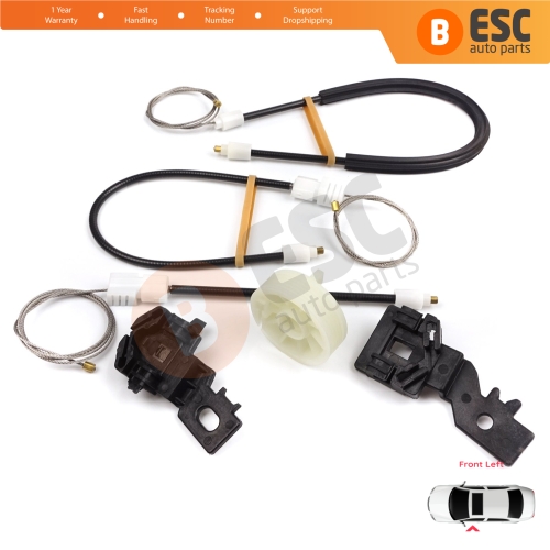 Power Window Regulator Repair Set Front Left for Nissan Qashqai MK1 J10 2006-2013 80771JD000