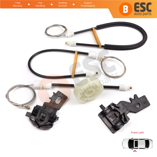 Power Window Regulator Repair Set Front Left for Nissan Qashqai MK1 J10 2006-2013 80771JD000