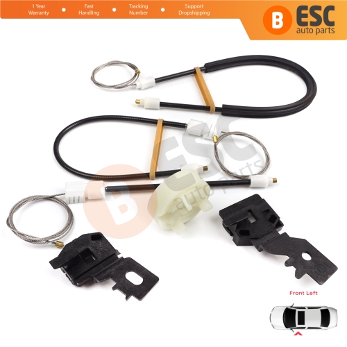 Power Window Regulator Repair Set Front Left for Nissan Qashqai MK1 J10 2006-2013 80771JD000