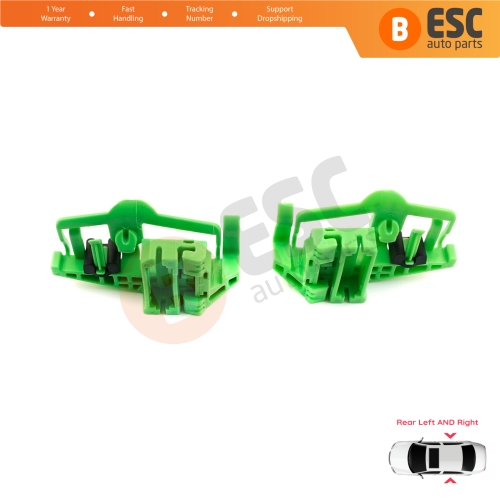 Window Regulator Clips Rear Left and Right for BMW 3 E90 E91 2004-2012 4/5 Door 1 E87 2003-2012 5-Door
