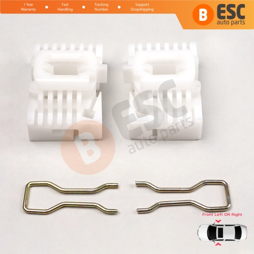 Window Regulator Repair Clips Front for Chrysler Plymouth Voyager Town & Country 1996-2000 Dodge Caravan Grand Minivan