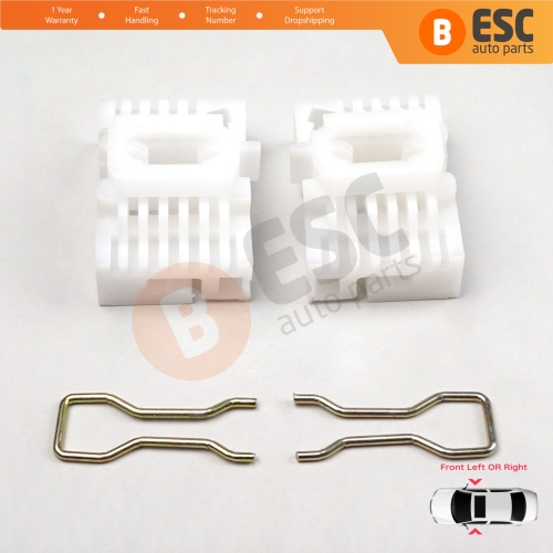 Window Regulator Repair Clips Front for Chrysler Plymouth Voyager Town & Country 1996-2000 Dodge Caravan Grand Minivan