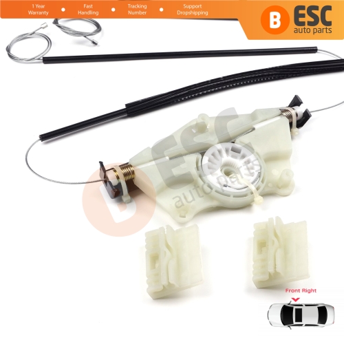 Power Window Regulator Repair Set Front Right for VW Touareg MK1 7L Porsche Cayenne 9PA 955 957 2002-2010 7L0837462