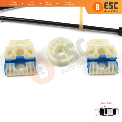 Power Window Regulator Repair Set Right for VW Golf MK5 A5 1K 1K1 2003-2009 3 Door Hatchback Coupe 1K3837462