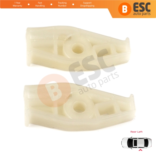 Rear Left Quarter Window Regulator Repair Clips for Renault Megane MK1 VW New Beetle 1Y7 Peugeot 206 2D 2-Door CC Coupe Cabrio