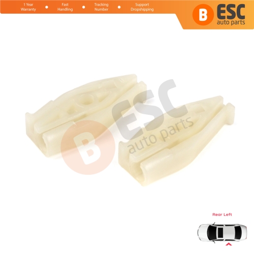 Rear Left Quarter Window Regulator Repair Clips for Renault Megane MK1 VW New Beetle 1Y7 Peugeot 206 2D 2-Door CC Coupe Cabrio
