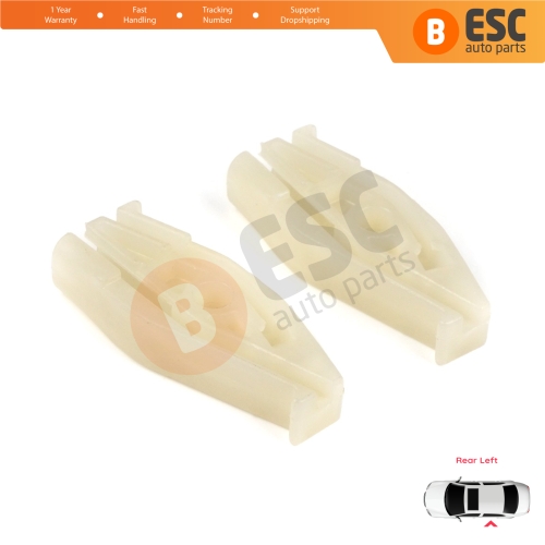 Rear Left Quarter Window Regulator Repair Clips for Renault Megane MK1 VW New Beetle 1Y7 Peugeot 206 2D 2-Door CC Coupe Cabrio