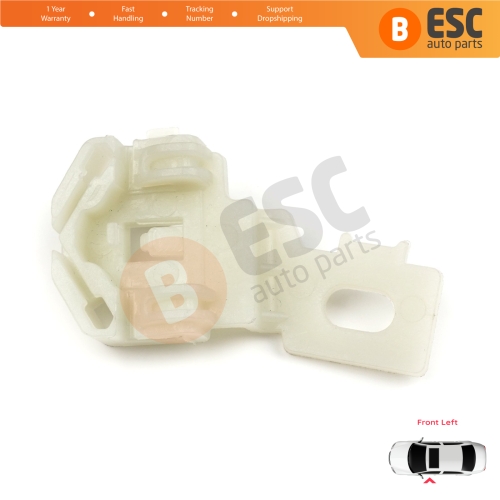 Window Regulator Repair Clips 2 Front Left for Nissan Primera P12 WP12 2001-2008 Qashqai MK1 J10 NJ10 JJ10E 2006-2013 80771AV601