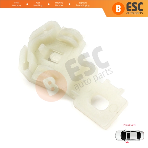 Window Regulator Repair Clips 2 Front Left for Nissan Primera P12 WP12 2001-2008 Qashqai MK1 J10 NJ10 JJ10E 2006-2013 80771AV601