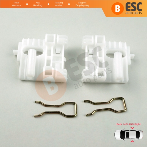 Power Window Regulator Repair Clips Rear Left Right for Jeep Liberty Cherokee KJ 2002-2007