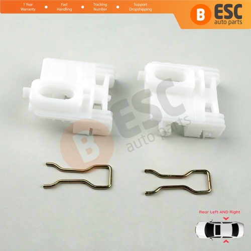 Power Window Regulator Repair Clips Rear Left Right for Jeep Liberty Cherokee KJ 2002-2007