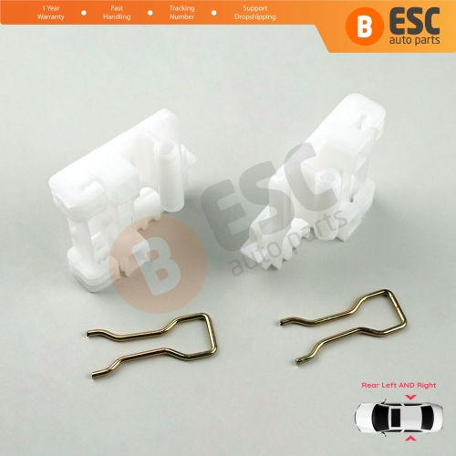 Power Window Regulator Repair Clips Rear Left Right for Jeep Liberty Cherokee KJ 2002-2007