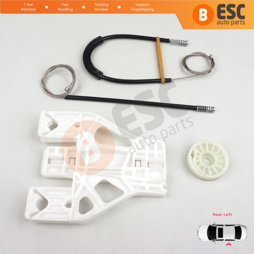 Power Window Regulator Repair Set Rear Left for Audi A4 S4 B8 8K 8KH 8K5 8K2 2008-2015 4/5 Door 8K0839461