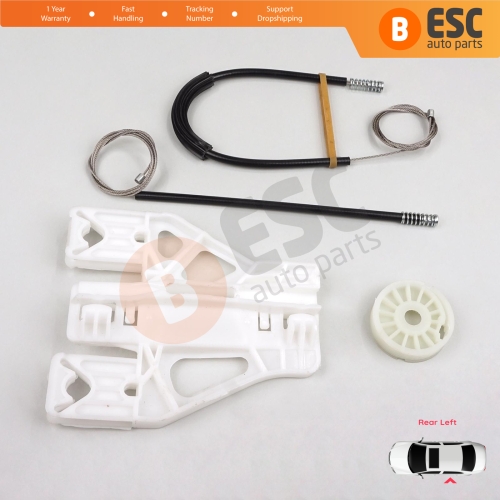 Power Window Regulator Repair Set Rear Left for Audi A4 S4 B8 8K 8KH 8K5 8K2 2008-2015 4/5 Door 8K0839461