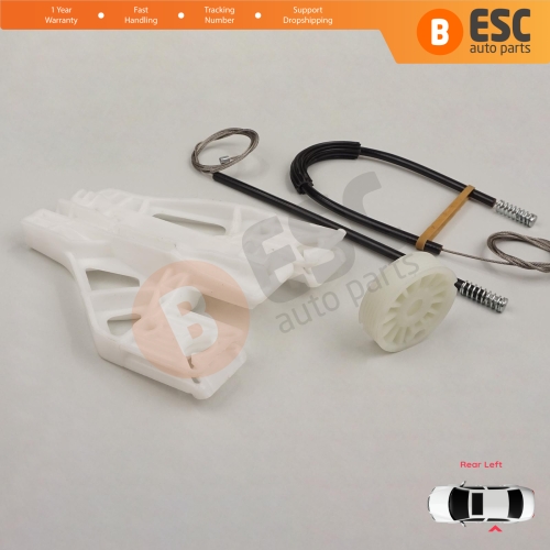 Power Window Regulator Repair Set Rear Left for Audi A4 S4 B8 8K 8KH 8K5 8K2 2008-2015 4/5 Door 8K0839461