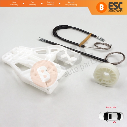 Power Window Regulator Repair Set Rear Left for Audi A4 S4 B8 8K 8KH 8K5 8K2 2008-2015 4/5 Door 8K0839461