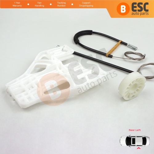 Power Window Regulator Repair Set Rear Left for Audi A4 S4 B8 8K 8KH 8K5 8K2 2008-2015 4/5 Door 8K0839461